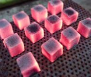 Charcoal Briquettes In Flames